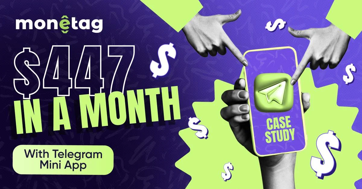 Diverse group of digital entrepreneurs using Monetag to grow passive income