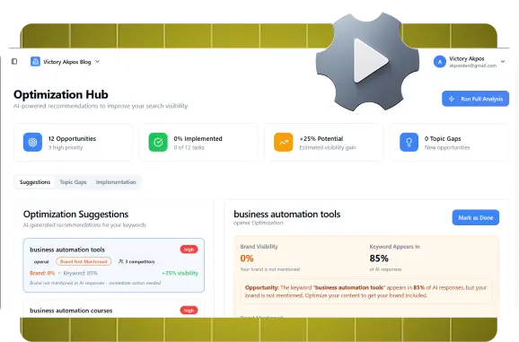 RankBamboo Semantic Gap Analysis tool highlighting missing content opportunities